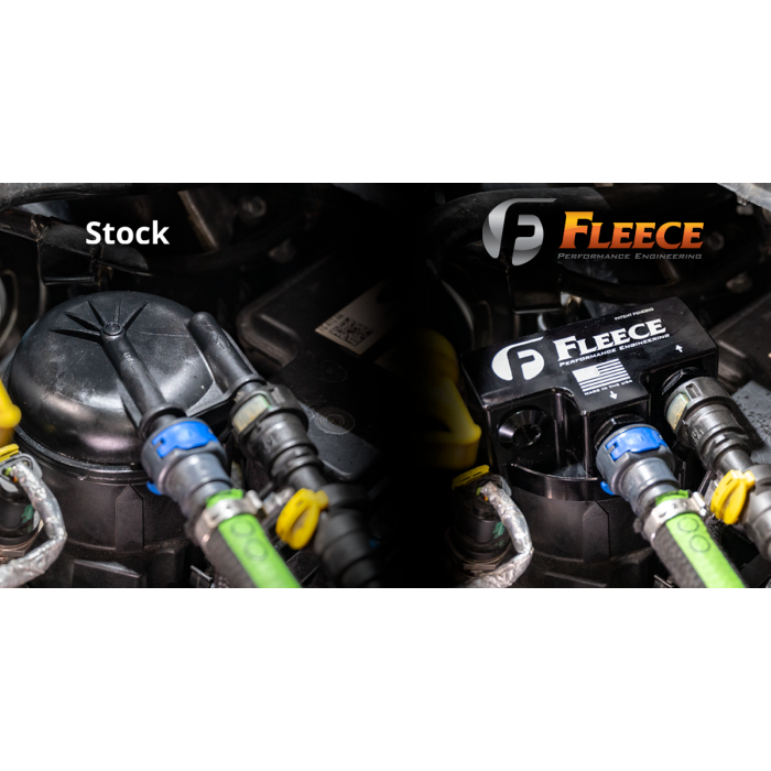 Fleece Performance Engine Mounted Filter Assembly for 6.7L Ford Powerstroke Fleece Performance